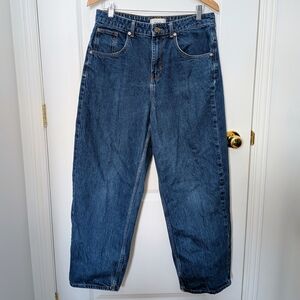 BDG Urban Outfitters High-Rise Tapered Baggy Jeans – Size 31 – Vintage Blue #203